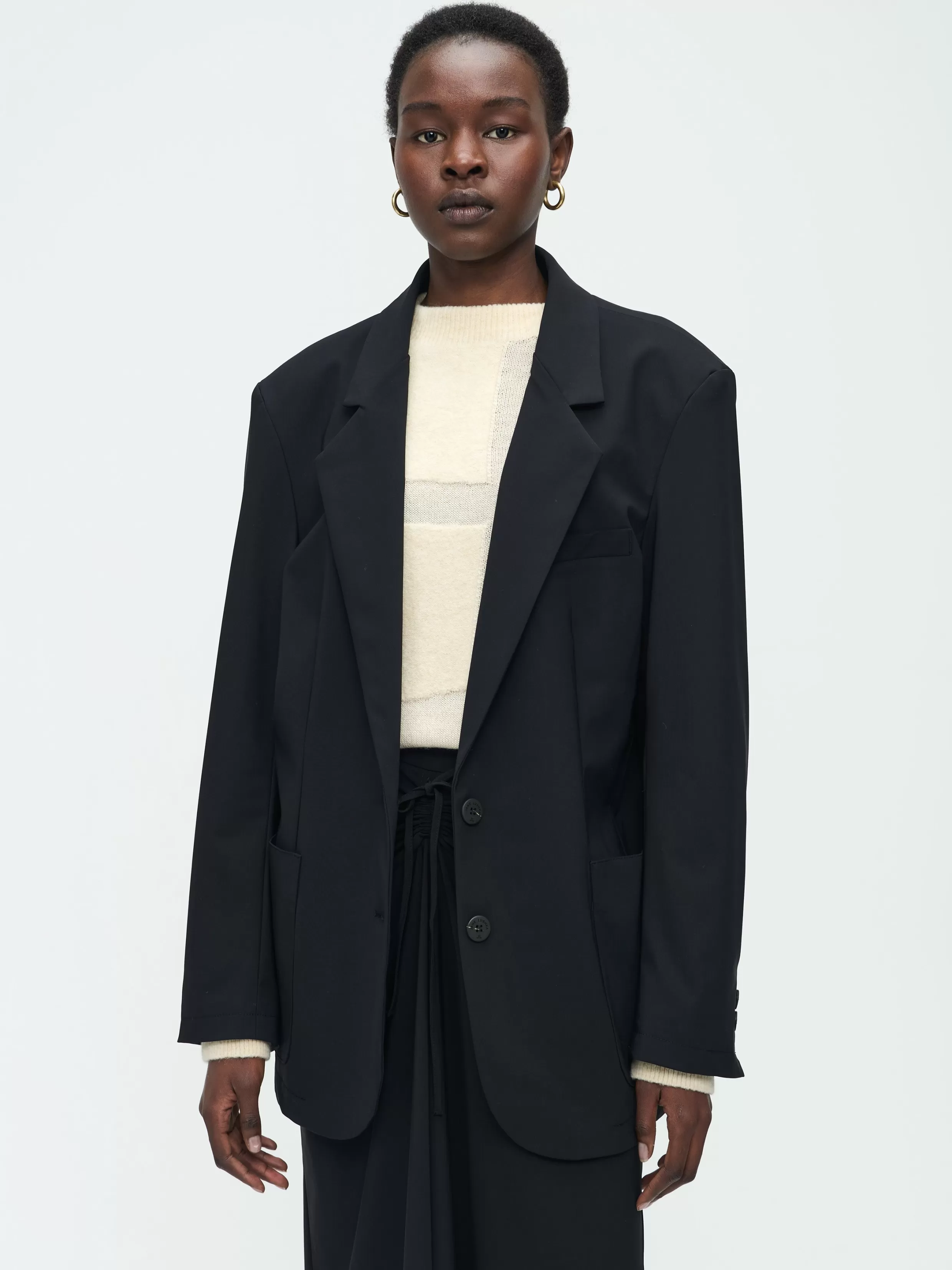 Lennard Oversize Blazer Technical Jersey-Jane Lushka Cheap