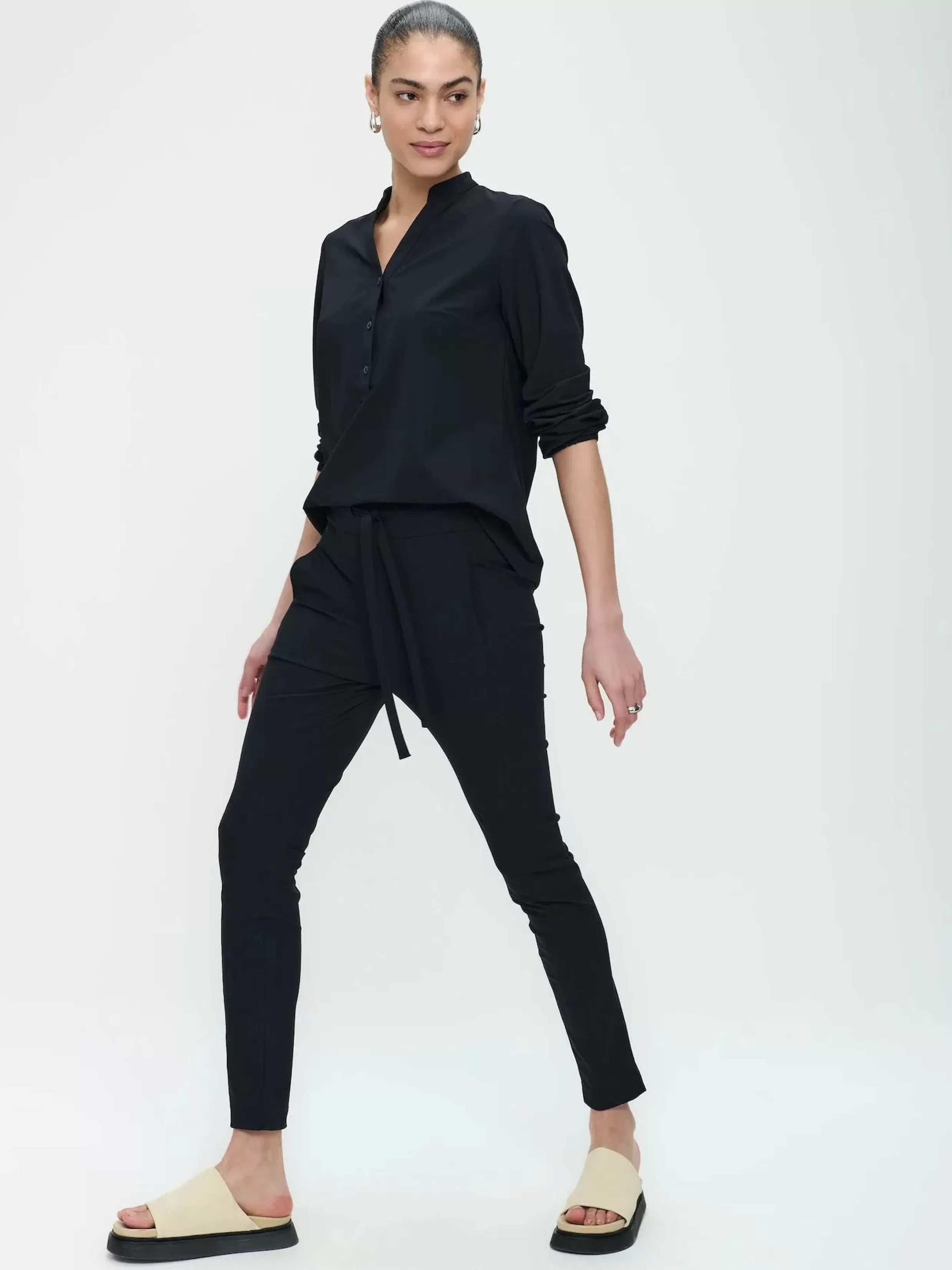 Pants Anna - Skinny fit Technical Jersey-Jane Lushka Store