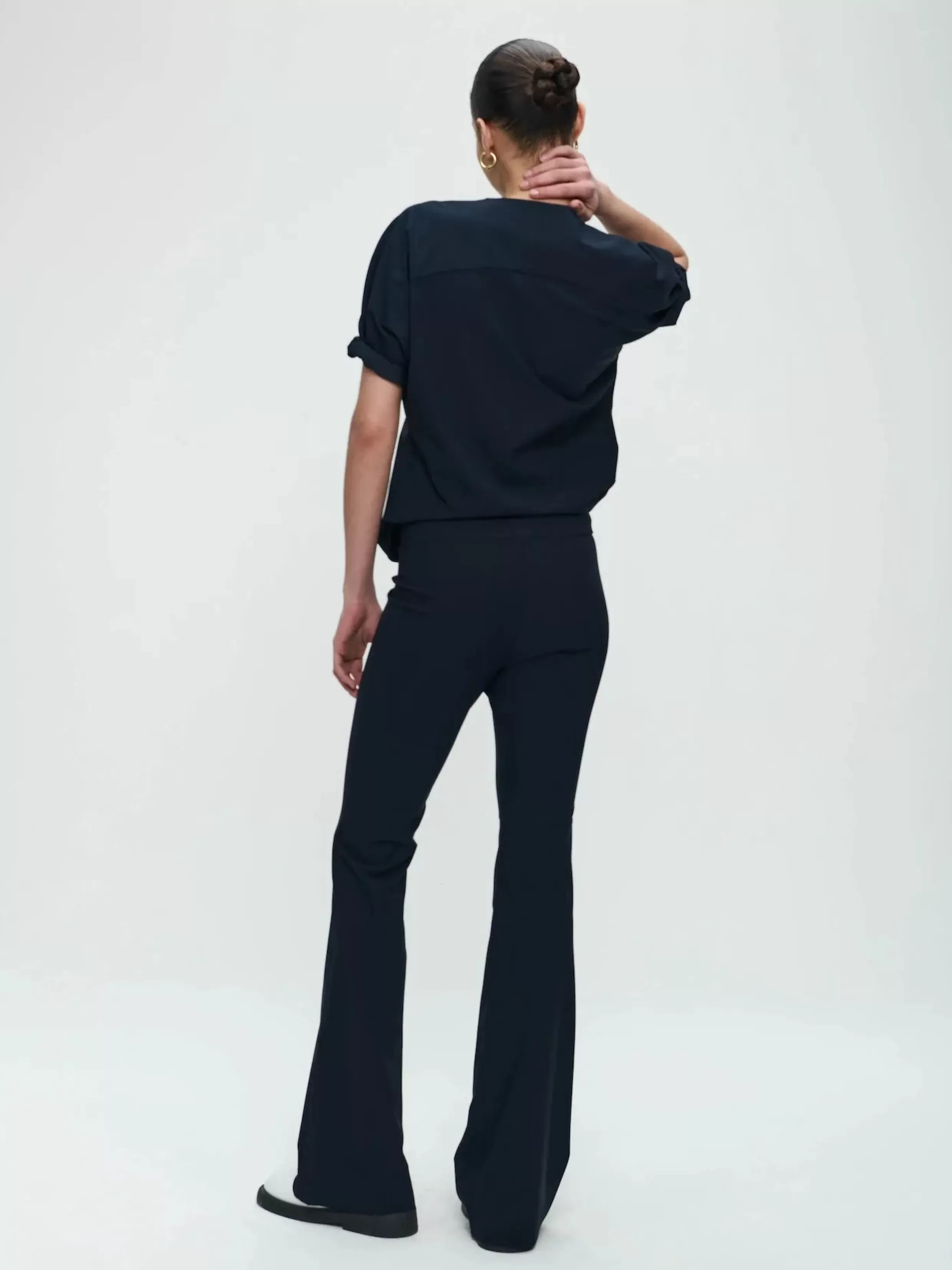 Pants Eliya easy wear flair Technical Jersey-Jane Lushka Store