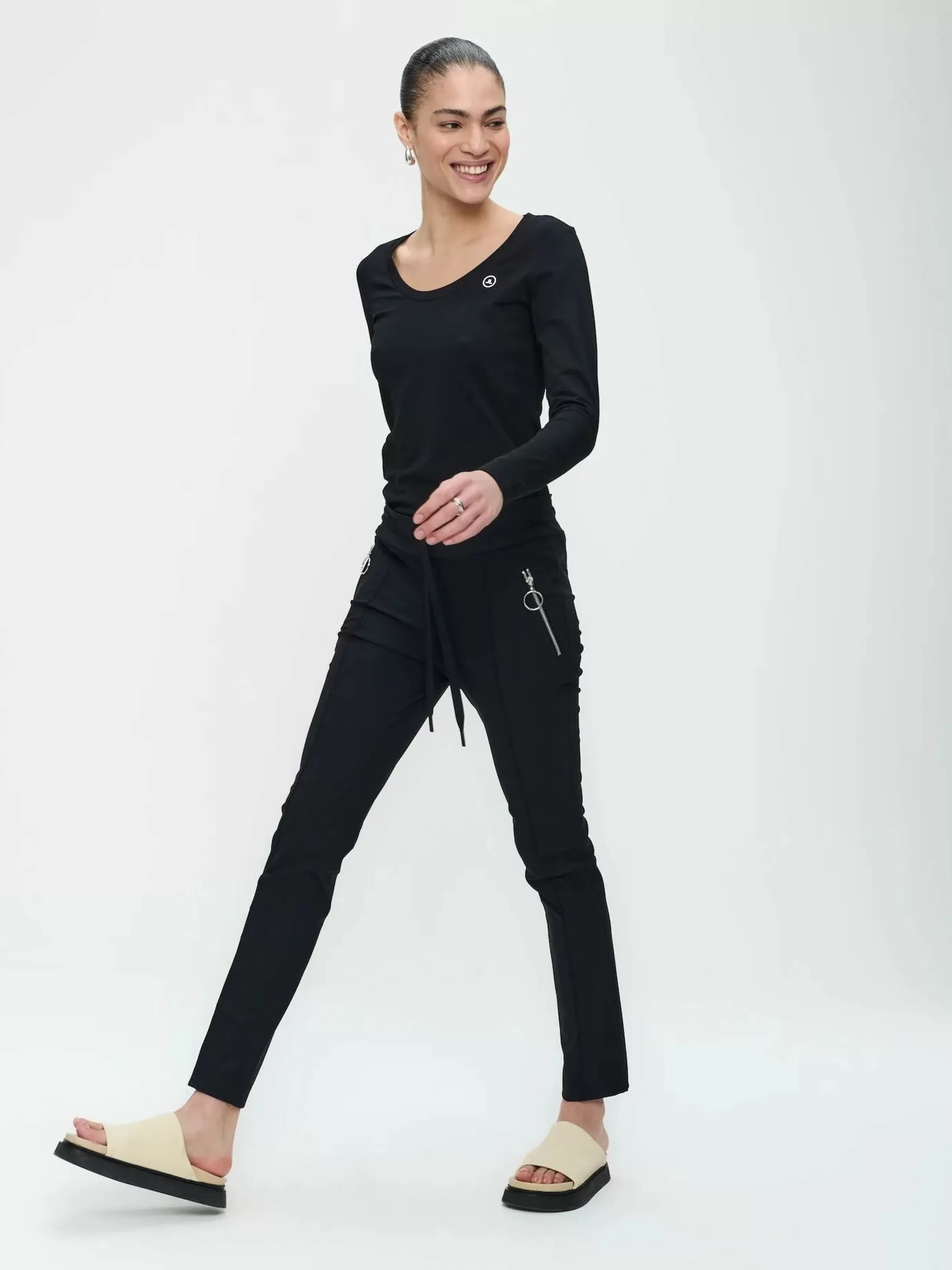 Pants Emma-straight leg fit Technical Jersey-Jane Lushka Online