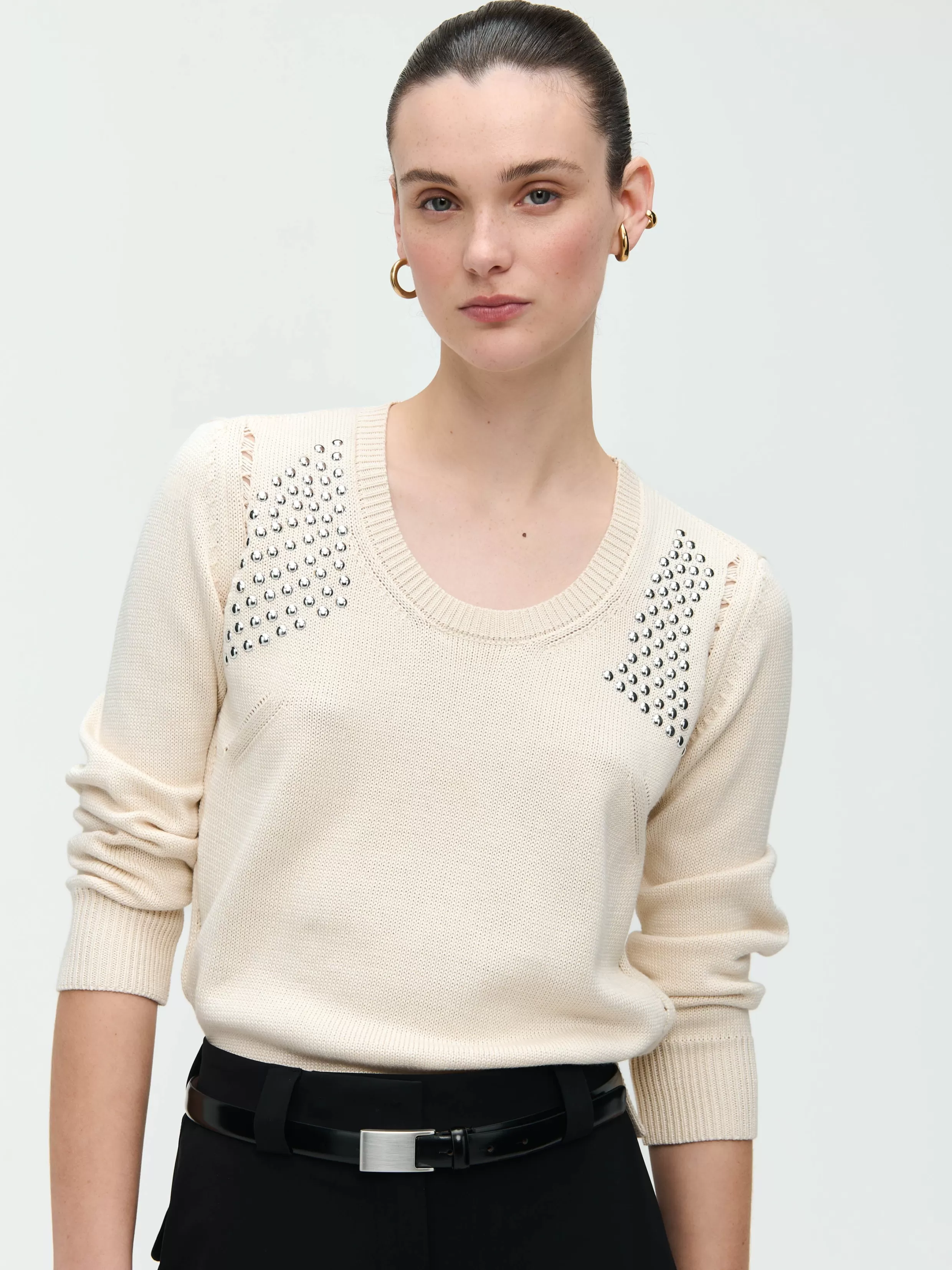 Pullover Mettal Eyelets-Jane Lushka Best